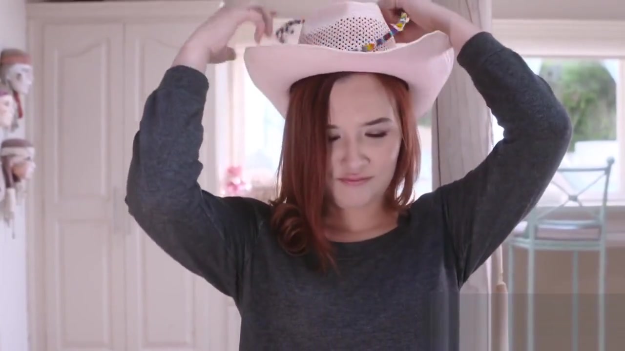 Ginger chick tries to get rid of her red hair by using stepbrothers jizz