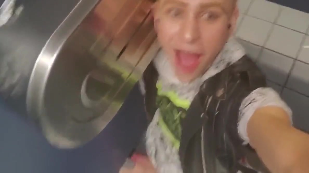 Stranger Reaches Under Stall To Grab Daniel Haussers Cock