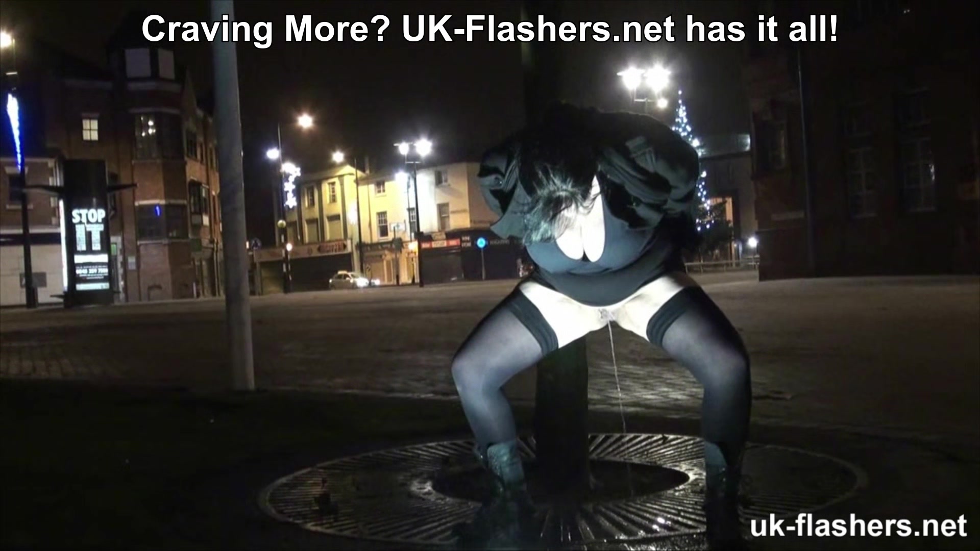 I’ve Never Done This Before! This is so EXCITING! Andrea Pissing & Flashing for UK-Flashers