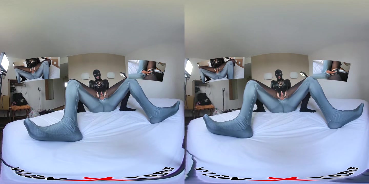 Nora Fox Leotard and Black Pantyhose - NylonXtreme