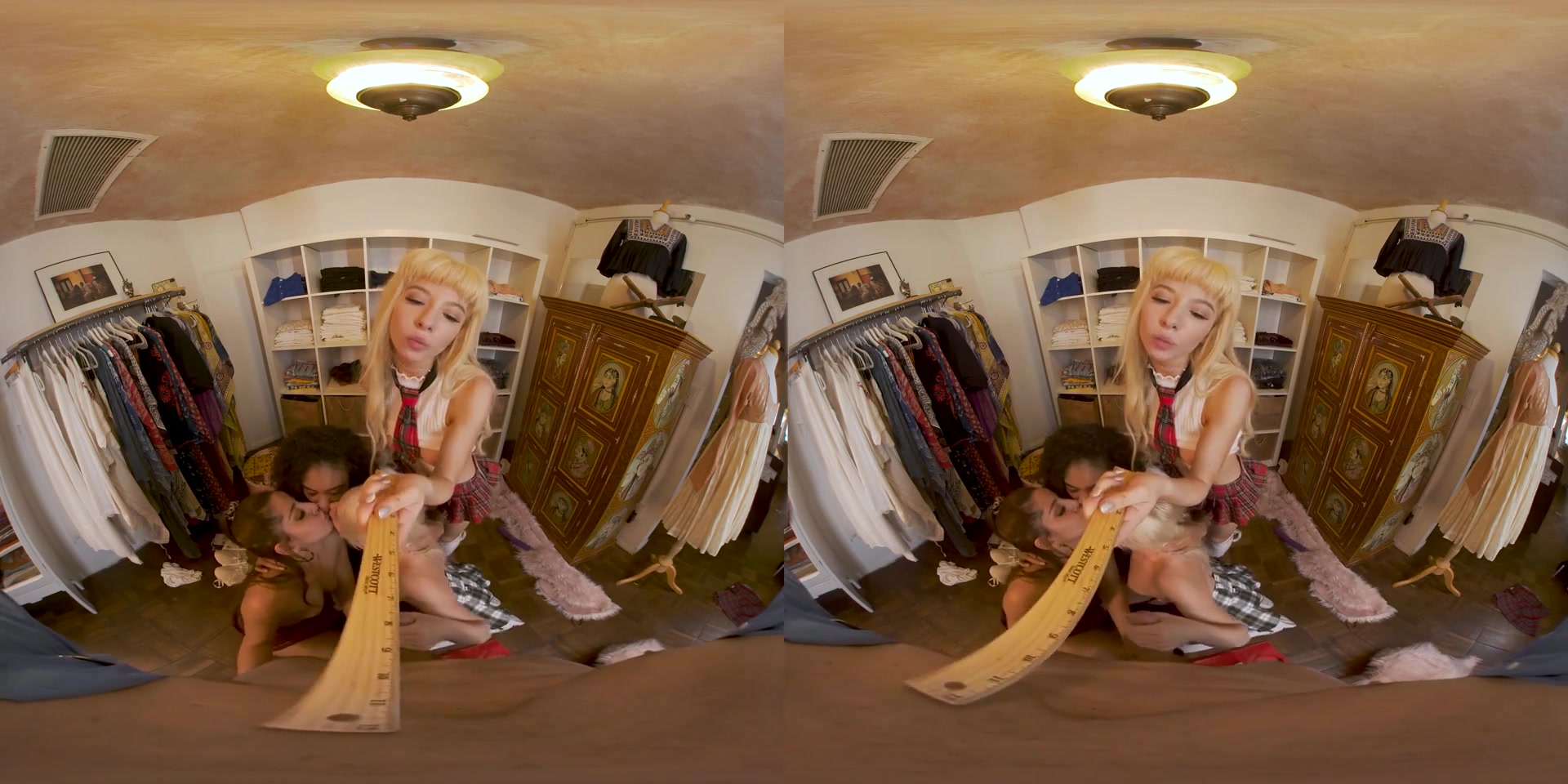 Morgan Rain & Scarlit & Vanna Bardot & Kenzie Reeves in Sorority Hookup: Wanna Cum Shopping