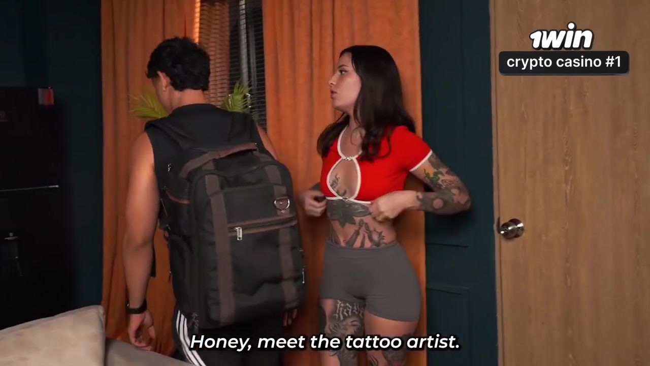 Angel Cruz And Blaze Rager In Big Tattoo - Tattooed Woman Wants A Tattoo On Her Pussy. Guess What Ended Up Happening?
