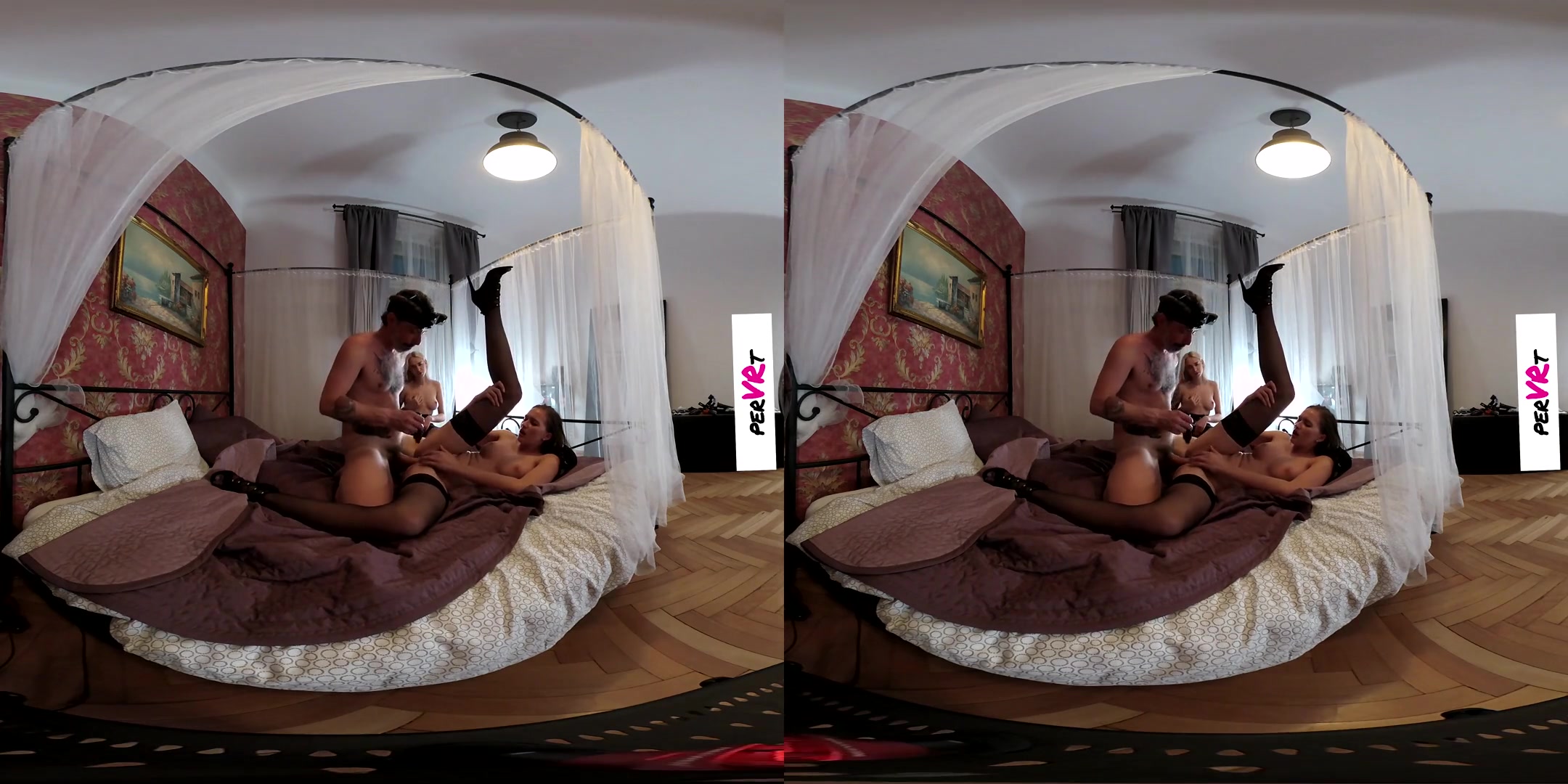 Stacy Cruz & Arteya in One bed for three - II - perVRt
