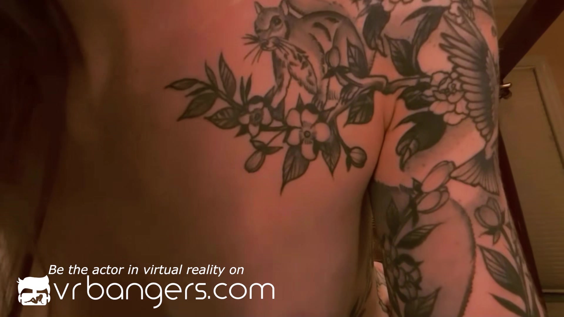VR BANGERS Blonde tattooed wife cheating on husband with service guy
