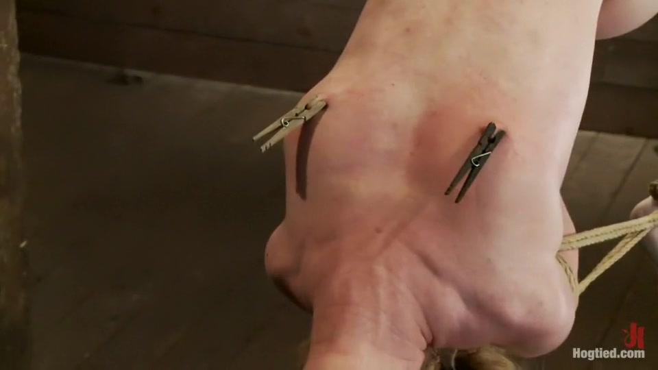 Sexy girl next door bound into a back arch from hell.Made to cum like a common slut