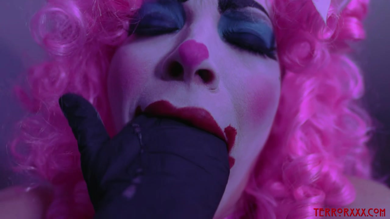 Clown girl savagely ass fucked and tormented by master