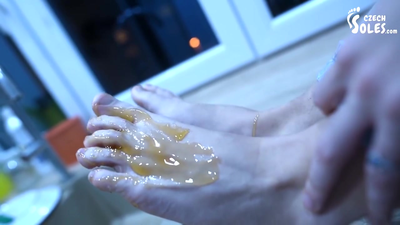 Bare Feet In Honey A Foot Fetish Yummy Pov! pov Foot Worship Foot Licking Bare Feet Sexy Soles