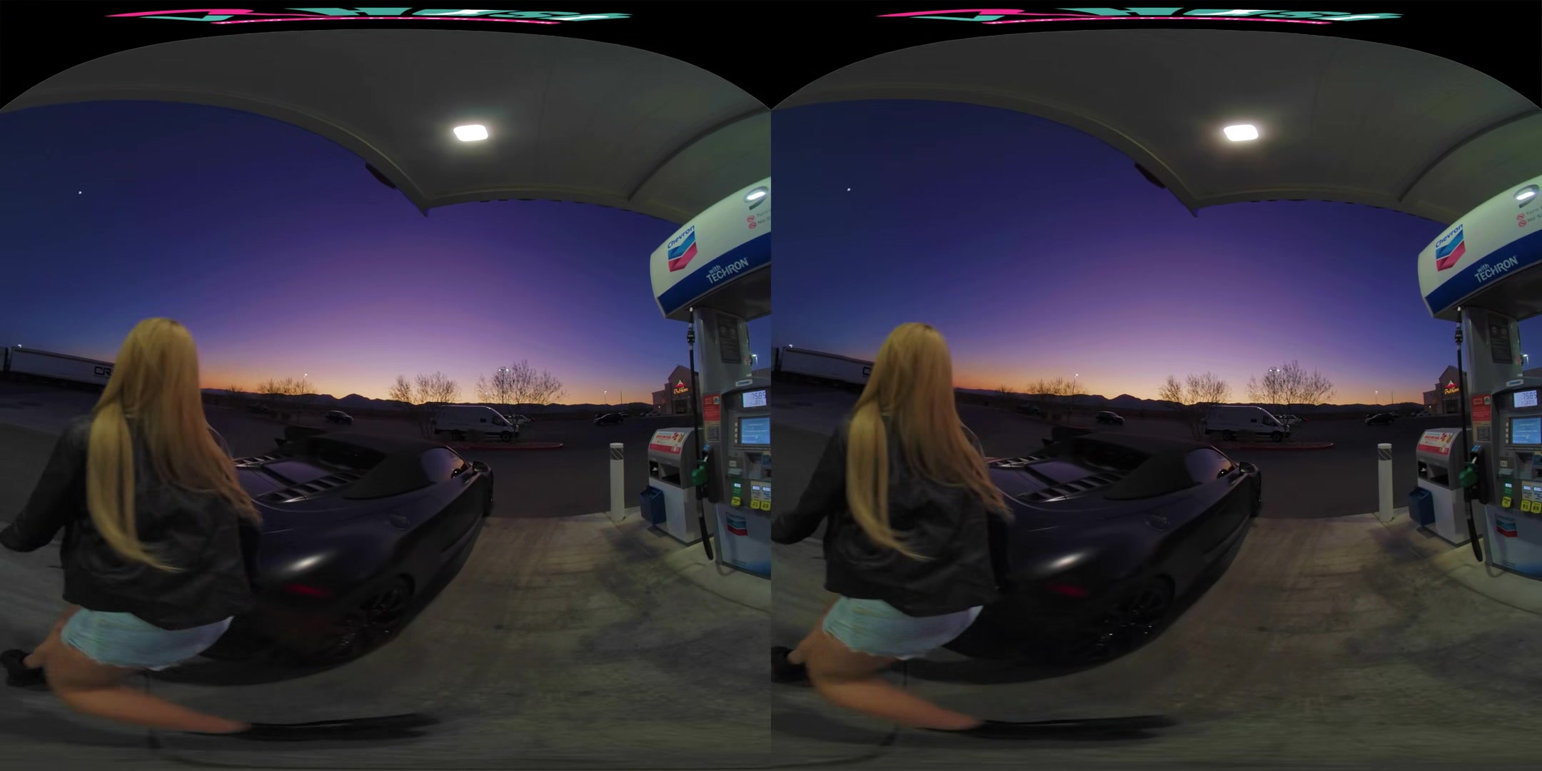 VRHUSH Road trip fun with busty blonde Blake Blossom