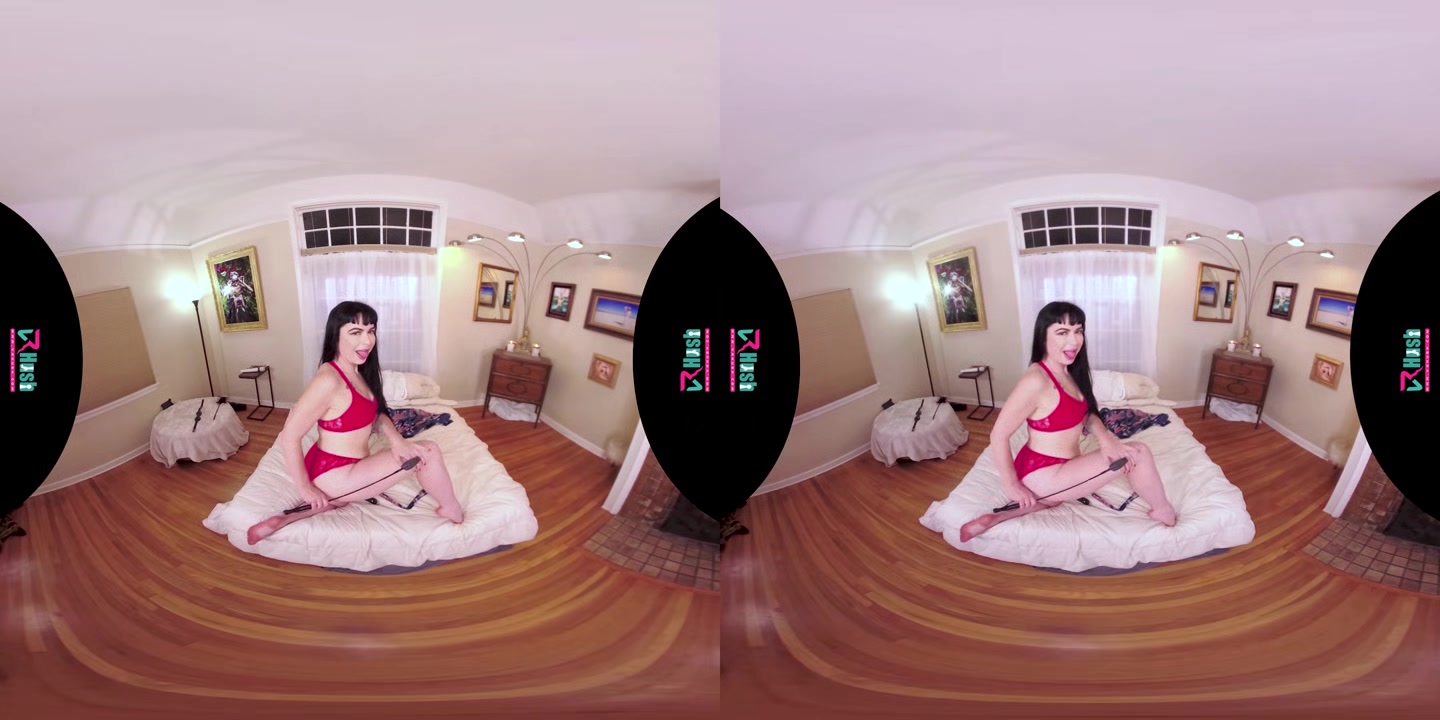 VRHUSH Siouxsie Q masturbating with a dildo in POV VR