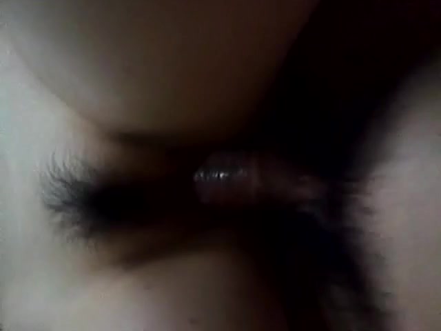 POV ramming of a hairy Korean snatch
