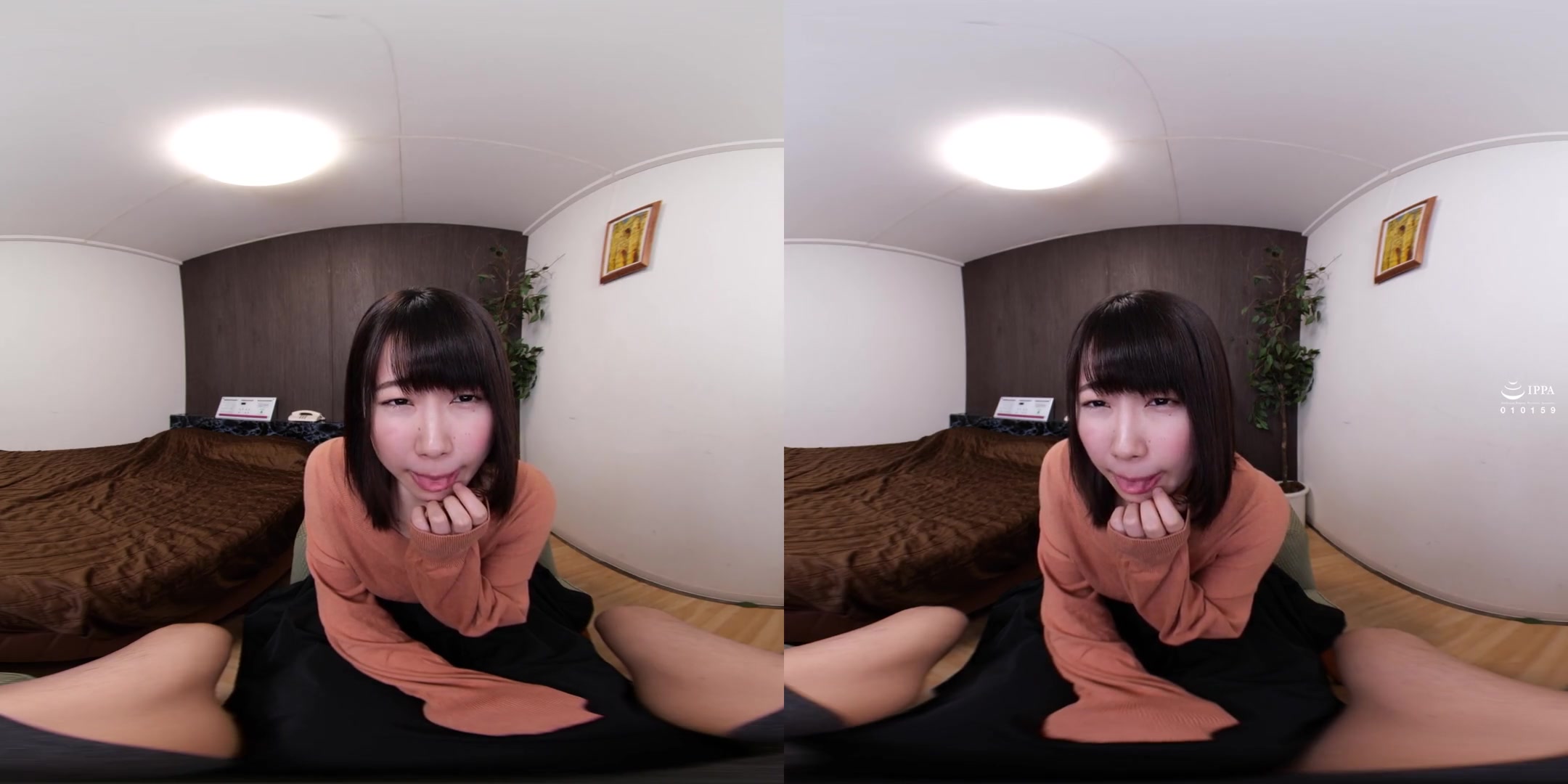 Mutual Masturbation While Showing Her Tongue; JAV Idol Blowjob and Cumplay