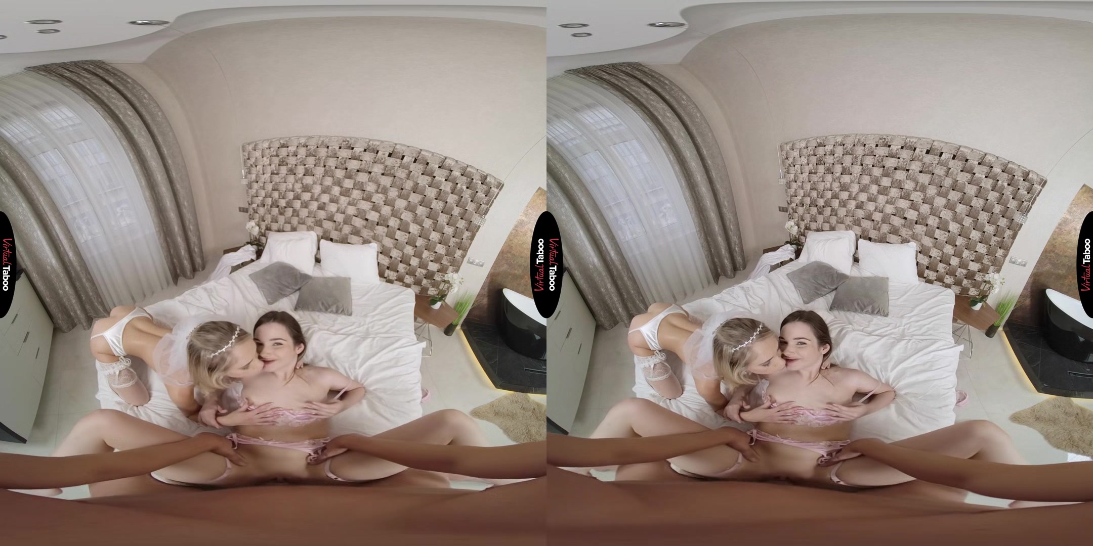 Sky Pierce, Simona Purr VR Porn: We Are One Family Now - VirtualTaboo
