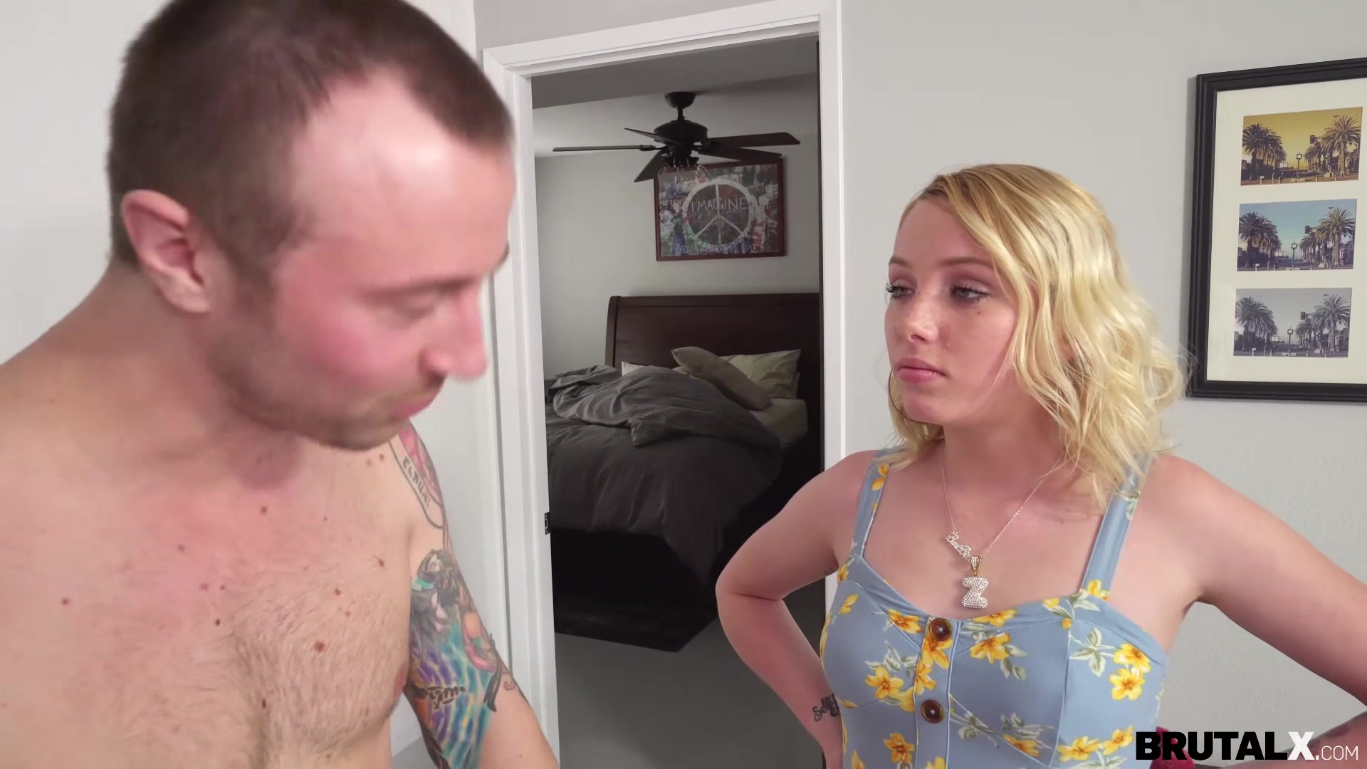 X - Dixie Lynn - Stepsis throating & brute-fuck