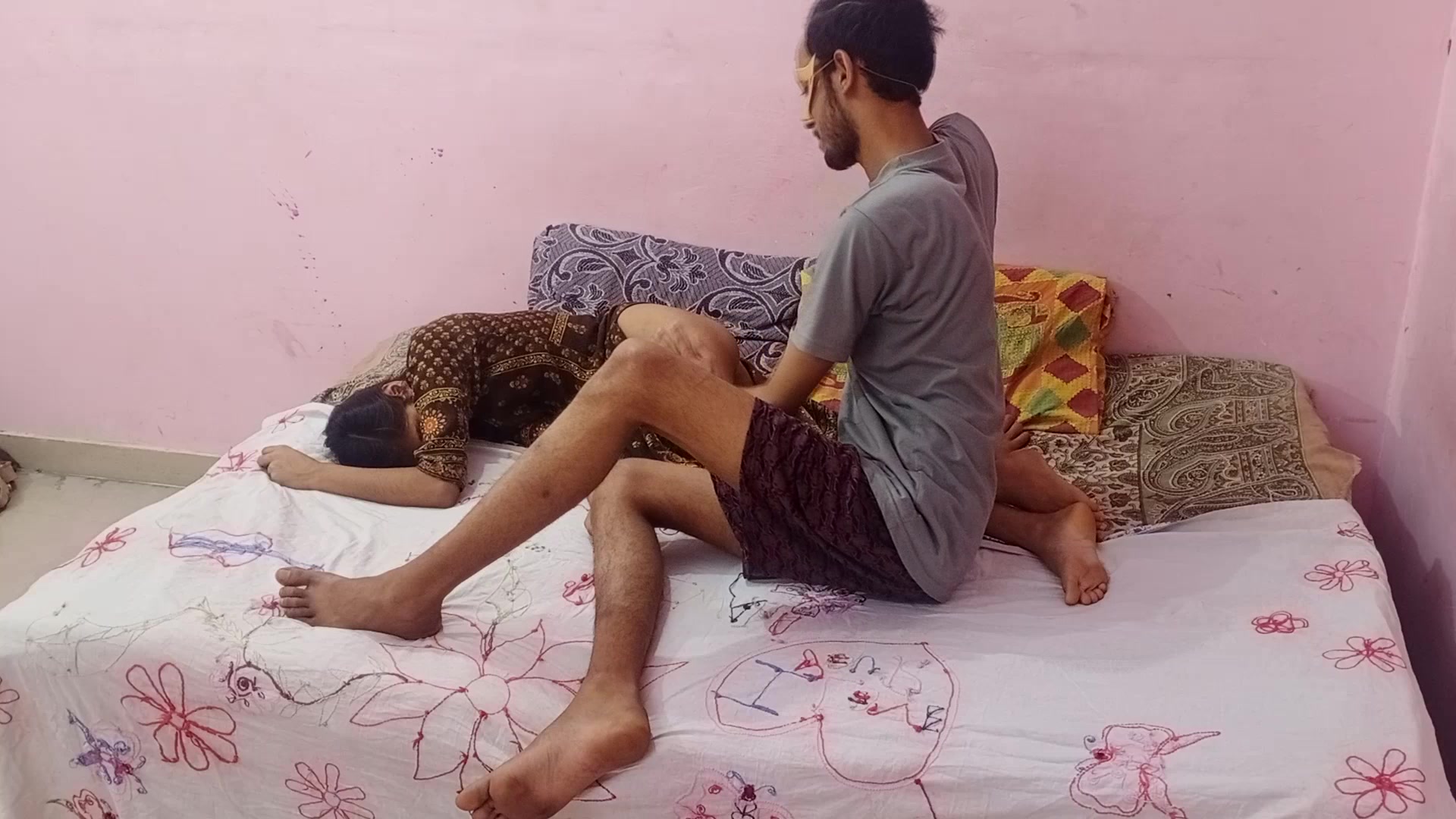 Beautiful Indian gf deepthroats bbc, sloppy blowjob and face fuck