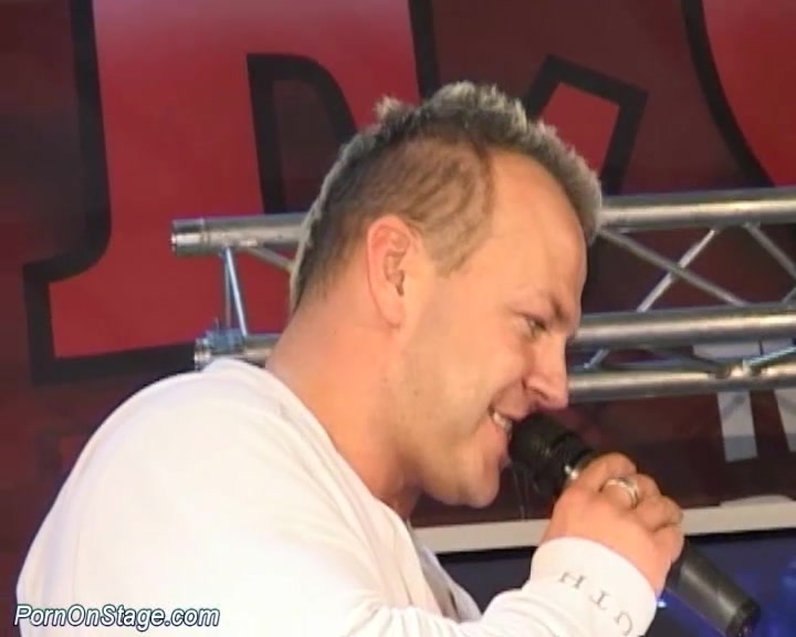 real porn on public stage