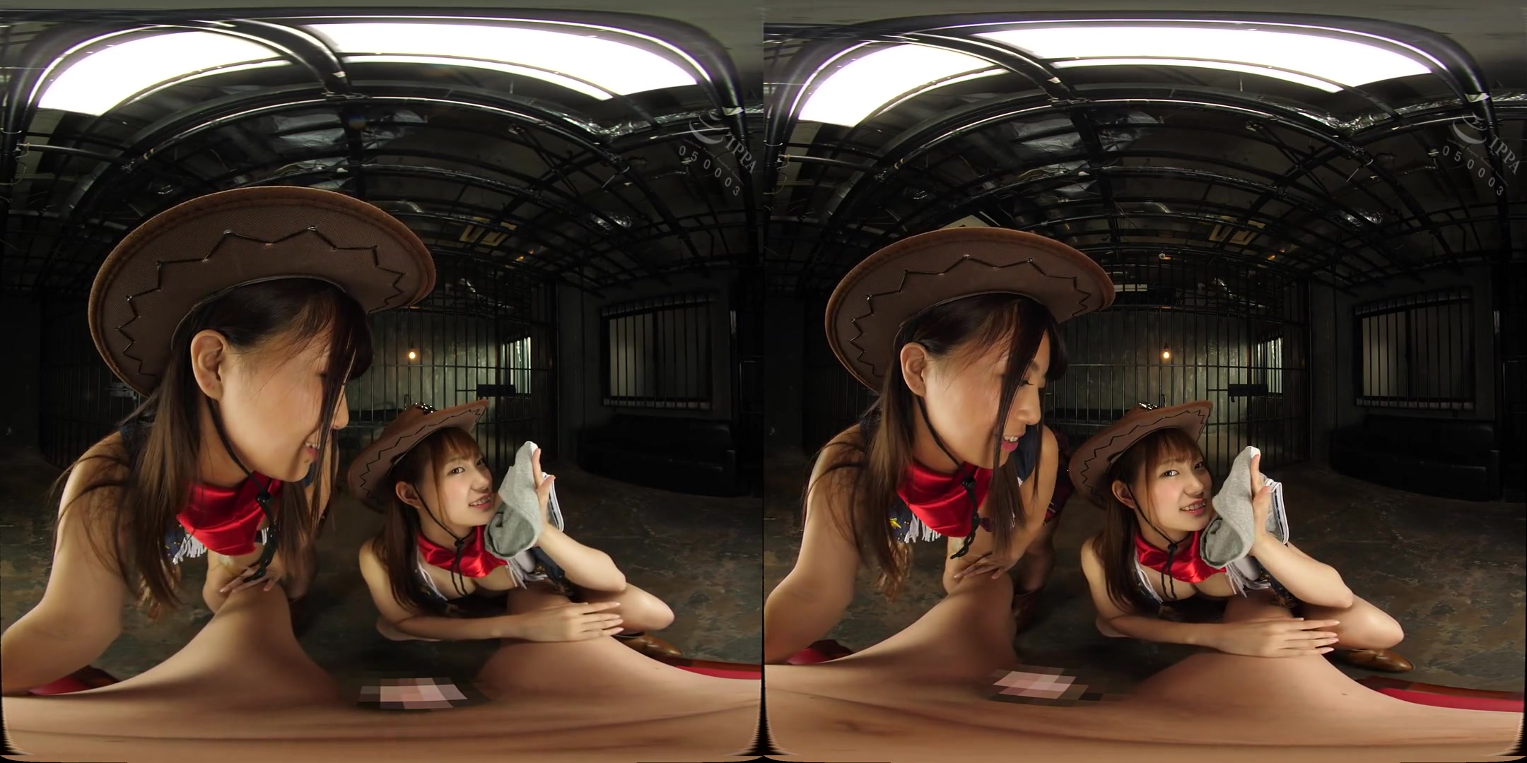 Threesome Rodeo Rampage; JAV MFF Threesome POV