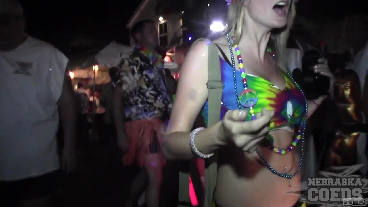 Milf and teen 18+ Street Flashing at Fantasy Fest 2013 Duval Street Key West Florida - NebraskaCoeds