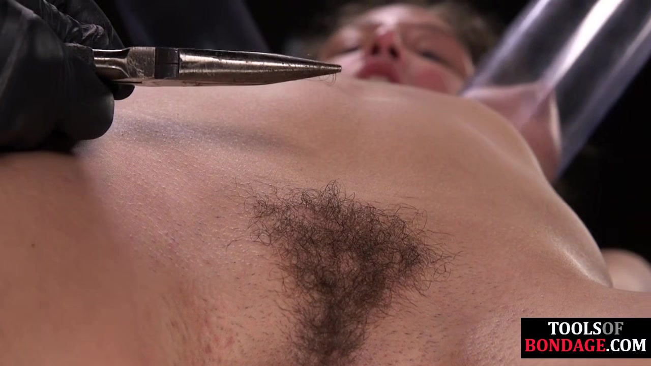 BDSM hairypussy GF screams and suffers hair pulling