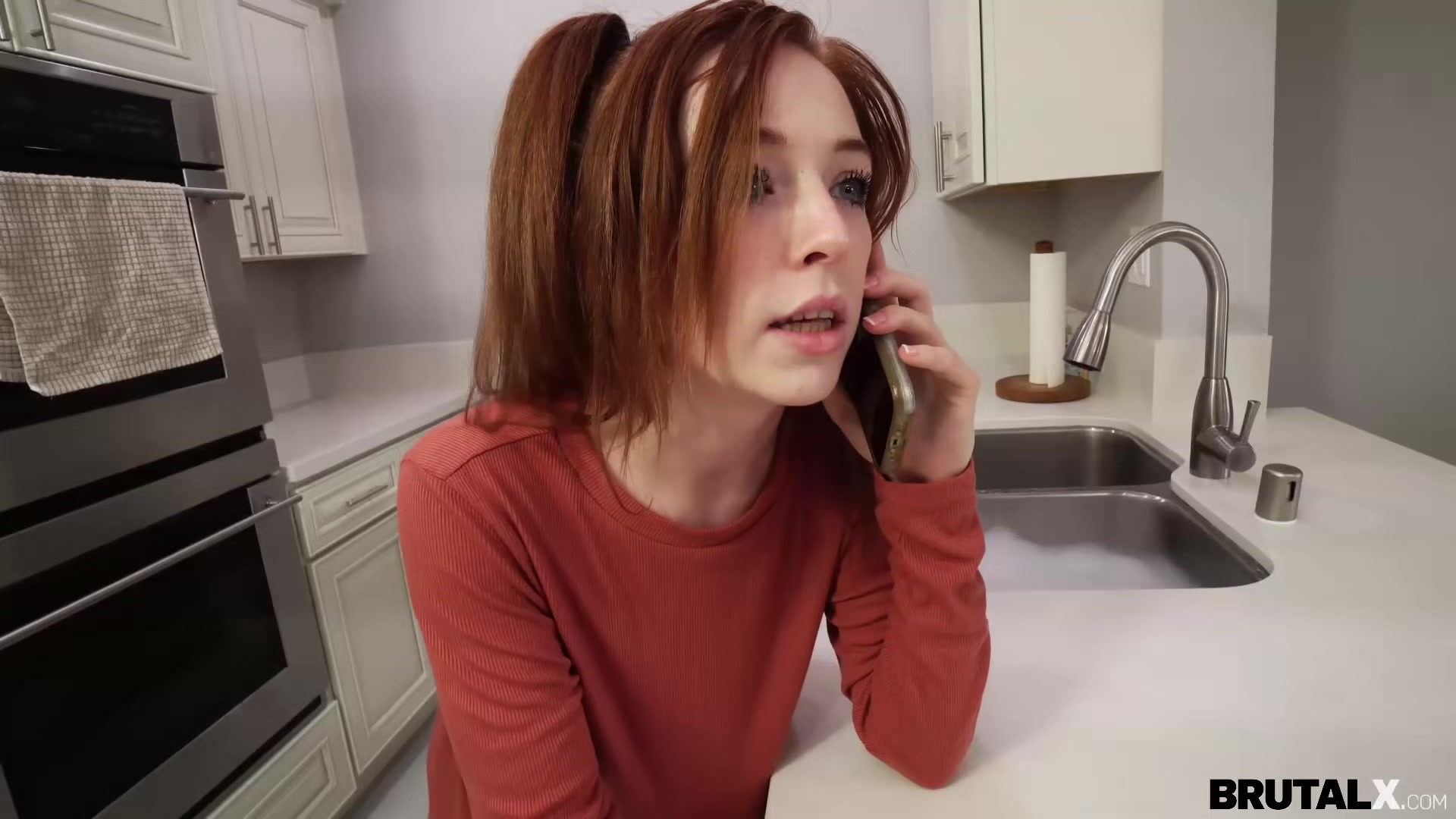 X - Madi Collins - Redhead gets brute-fuck lesson