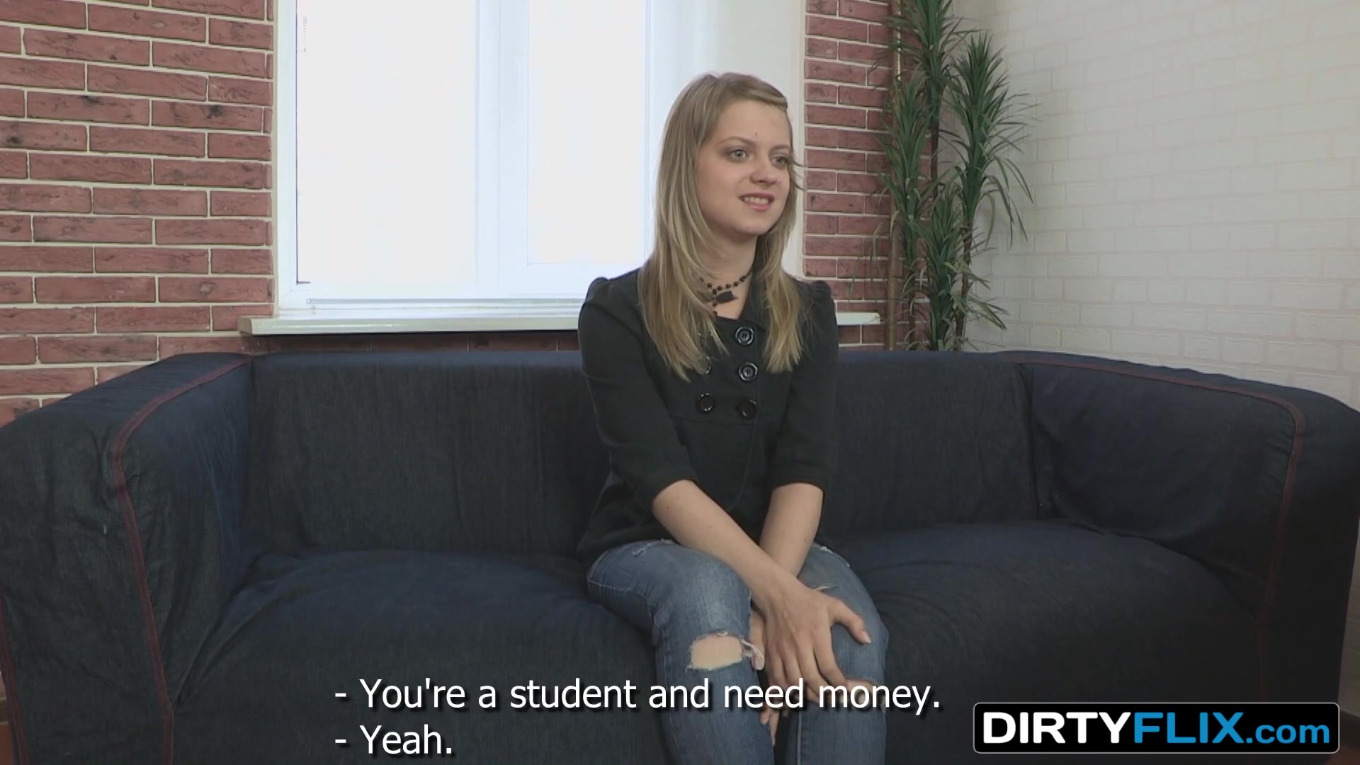 Dirty Flix - Alena - A blue-eyed chick, shy but interes