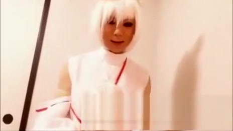 oriental Crossdresser Practice sucking penis