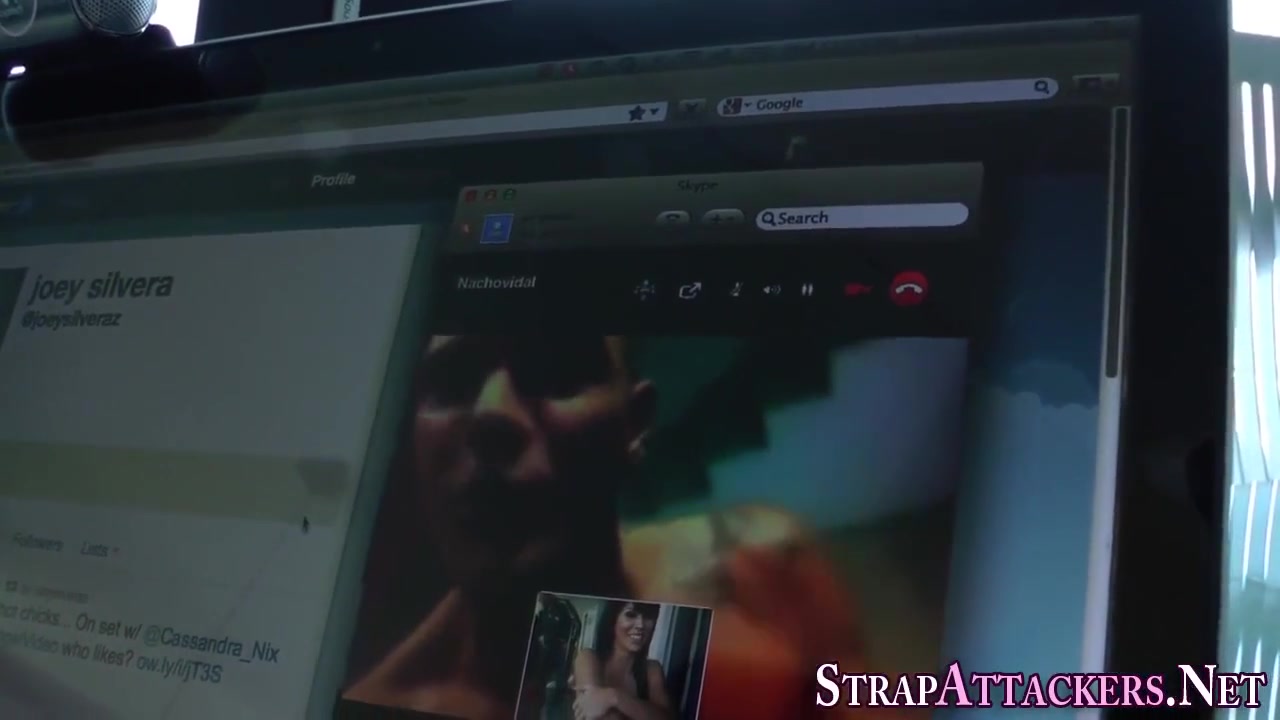 Strapon Banging Domina Gets Cumshot Tugging