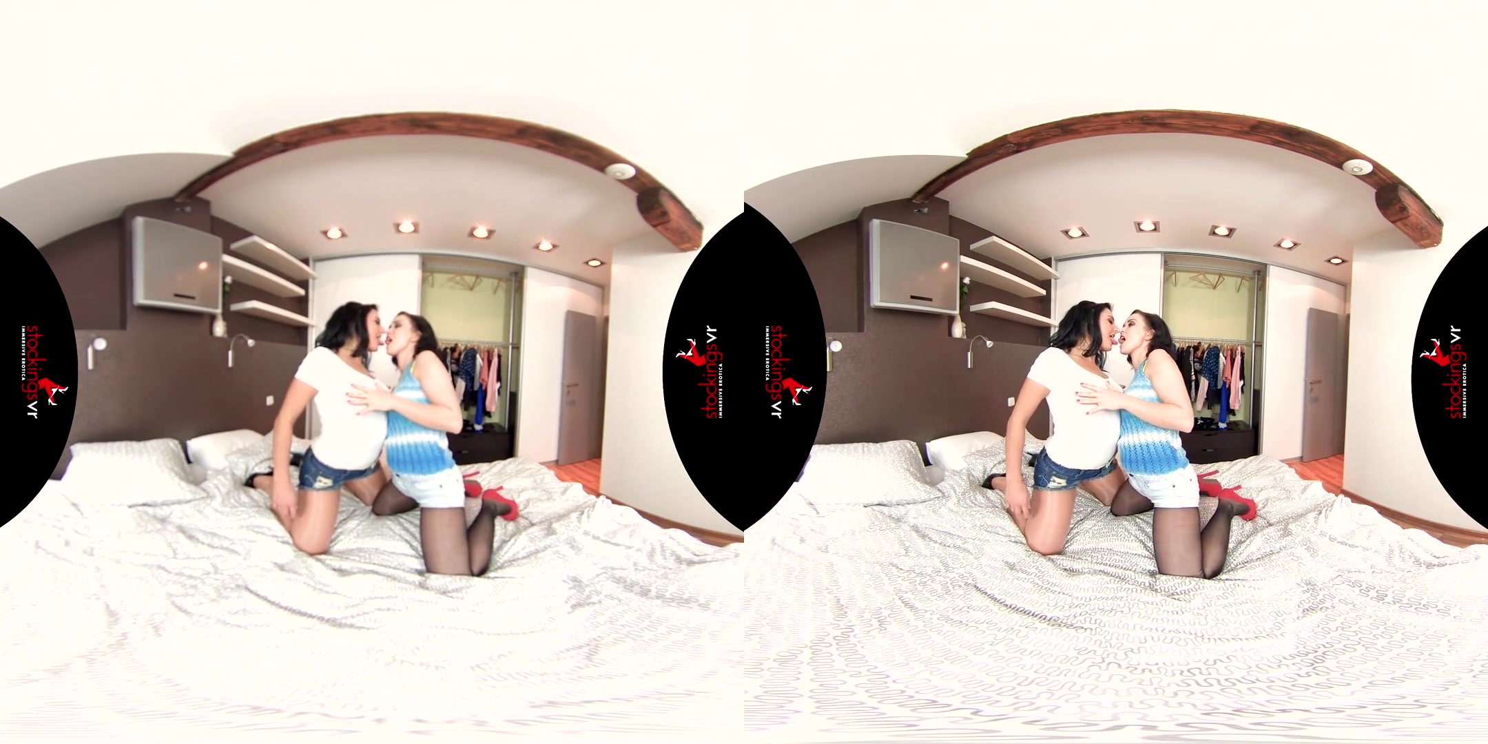 Ally Style & Asdis Loren in Pantyhose Lesbos starring Ally Styles and Asdis Loren - StockingsVR