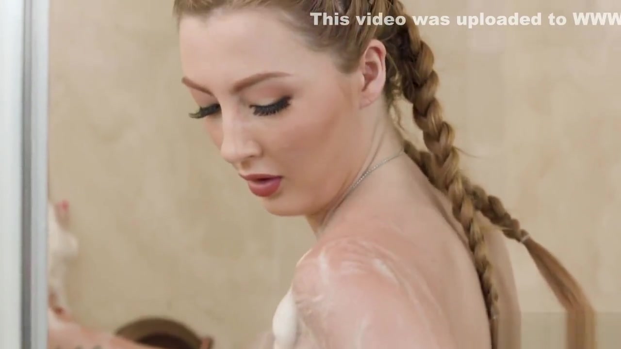 Wet tattooed redhead teen 18+ hot massage by a professional