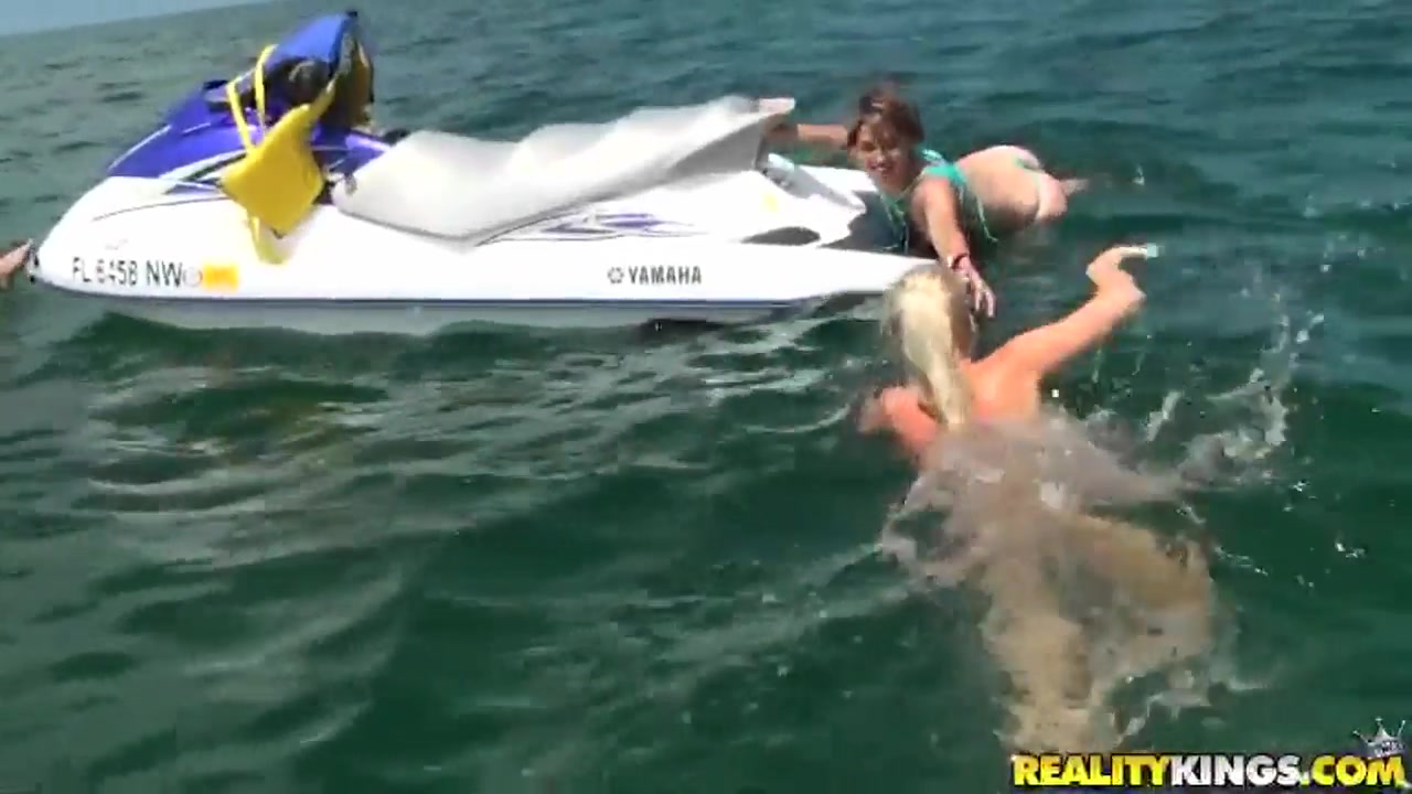 Lesbian dirty adventures at the beach and in the shower