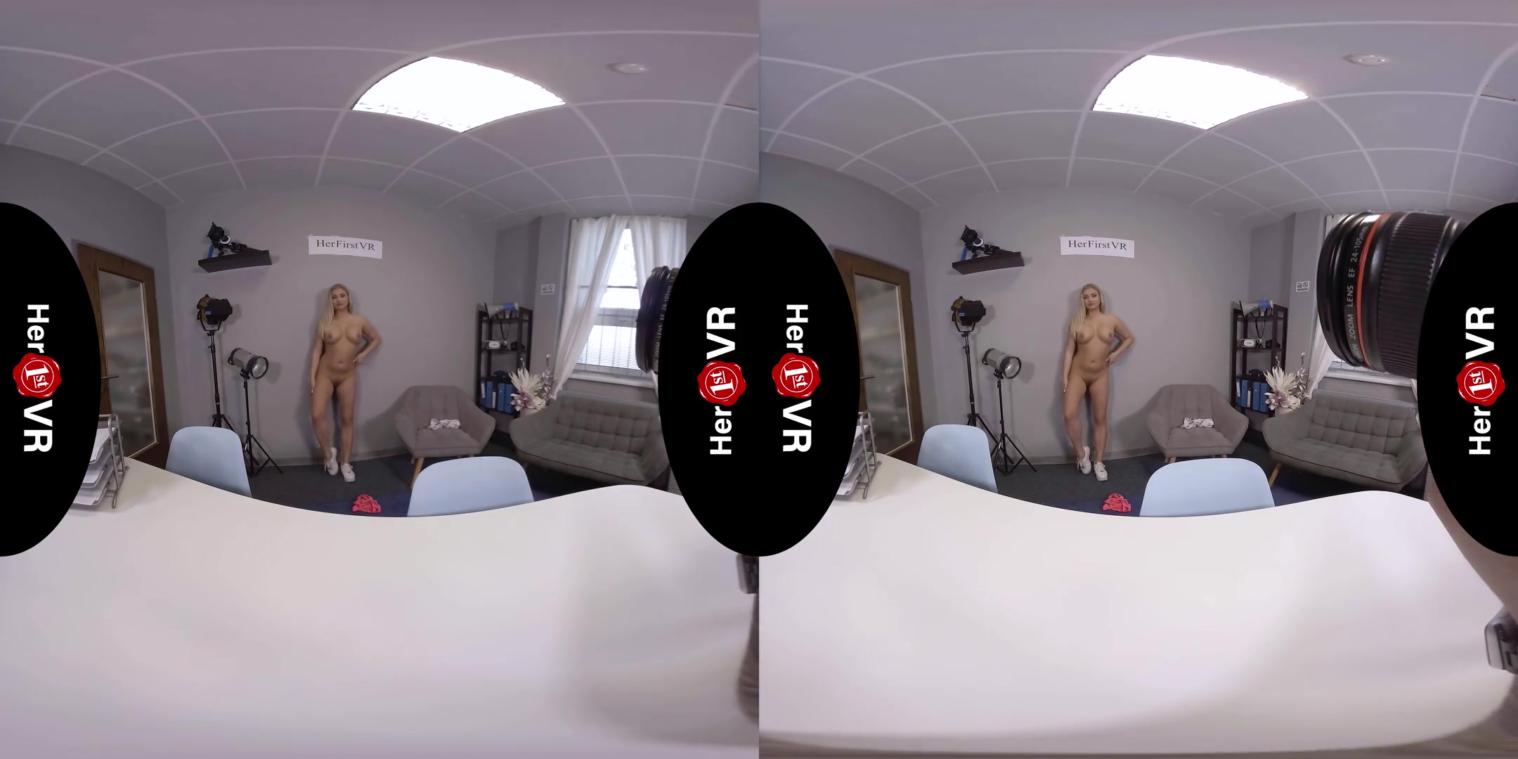 Cayla Lyons - VR Casting; Blonde Amateur First Timer