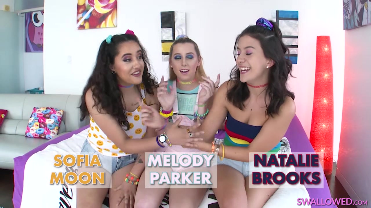 Melody, Natalie And Sofia Put Their Mouths To Work