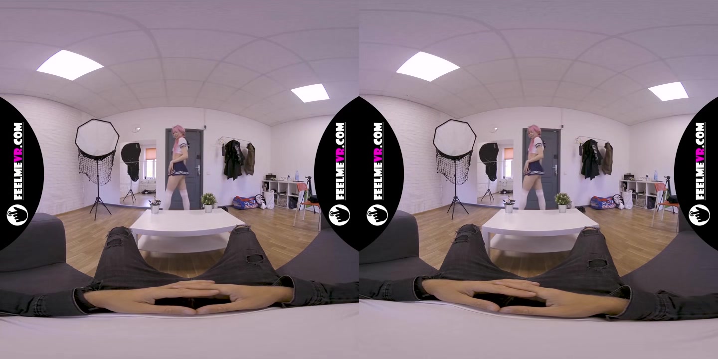 Virtual Reality Nude Lapdance Video With Pink Hair Girl Lilly - FeelMeVR