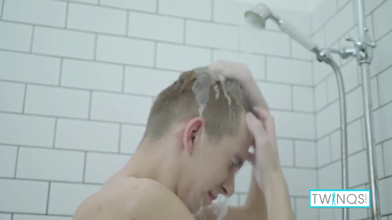 Takes A Shower And Strokes His Cock! With William B