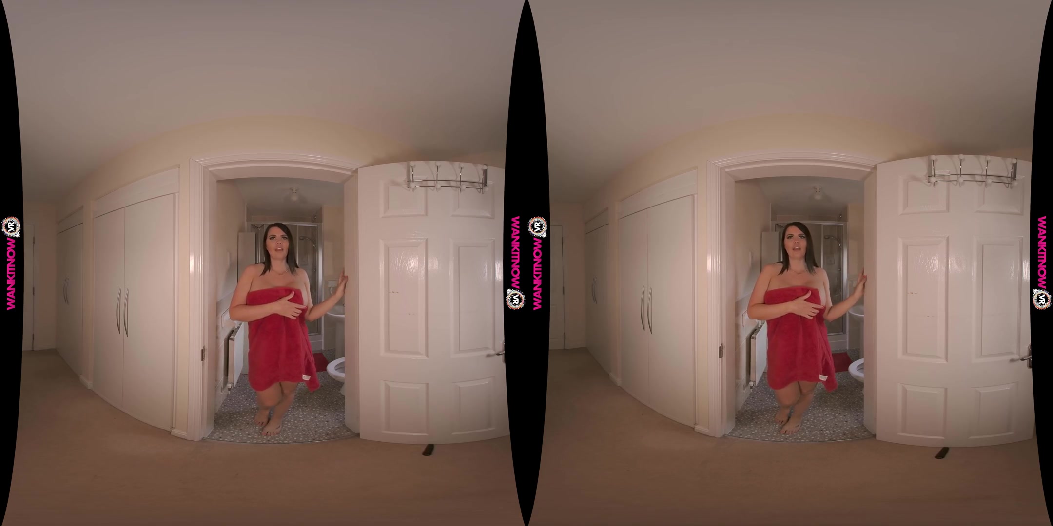 Secret Wanker - Spying on a Big Tits British Brunette Stepsister
