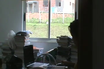Strange guy is watching my walking naked girlfriend every day