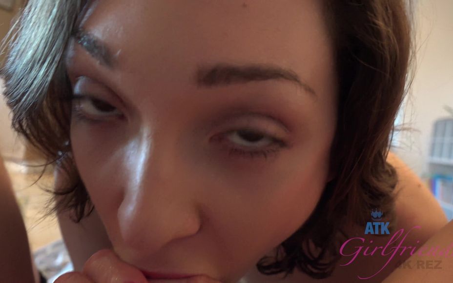 Lily Stands Over You To Flash Her Hairy Pussy, Then Strips