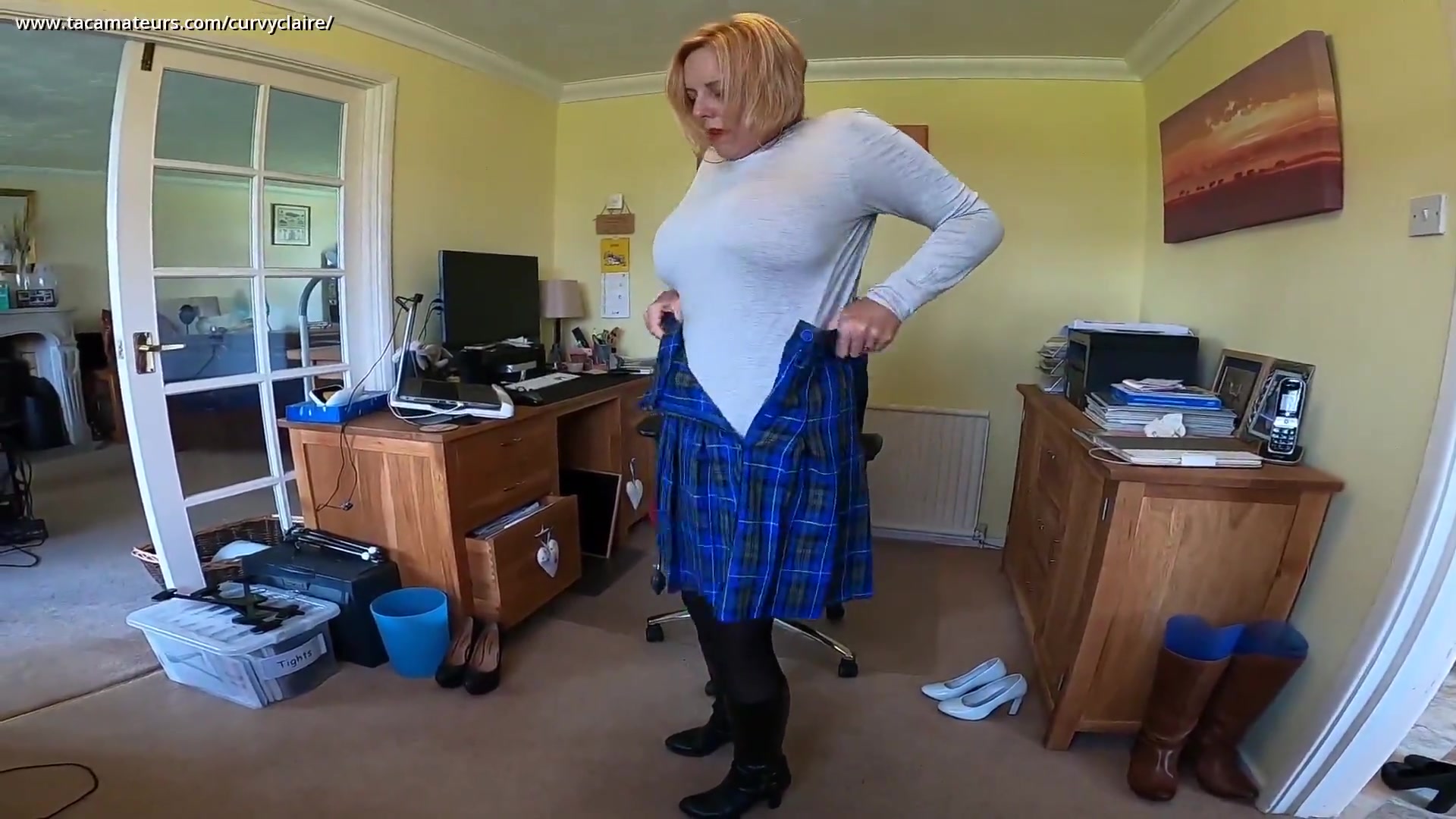 New Mini Skirt Try On Haul - Behind The Scenes Pt2 - CurvyClaire