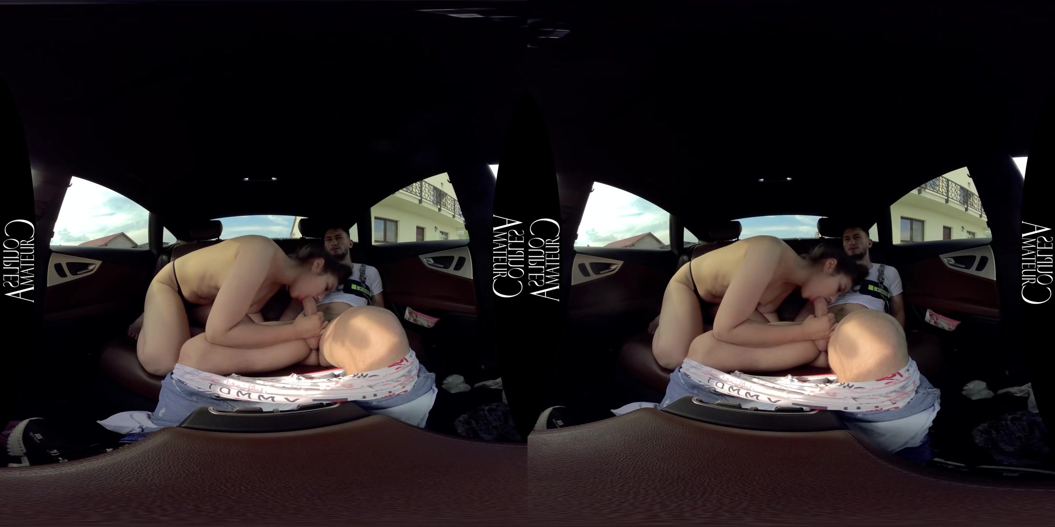 Backseat Quick Fuck - AmateurCouplesVR