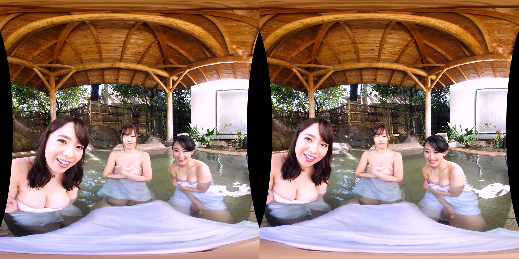 Sarina Kurokawa & Natsuko Mishima & Hotaru Mori in Sarina Kurokawa, Natsuko Mishima, and Hotaru Mori Busty Cheating Wives Mixed Bathing Harem 1 - TMAVR