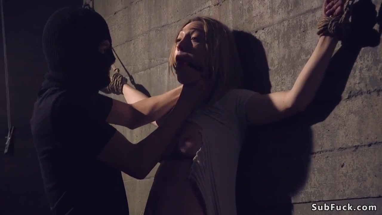 Lily Labeau - Brunette In Bondage Gets Huge Dick Up Ass