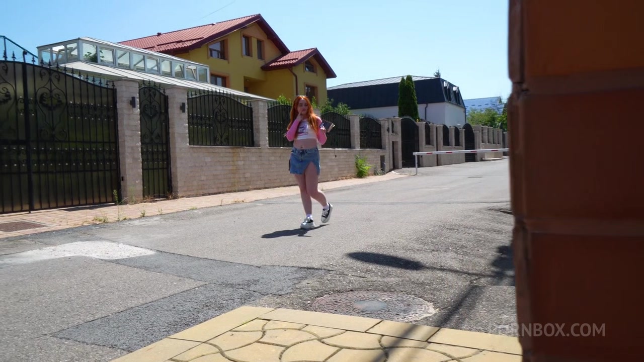 THE FIRST DVP WITH BLACK GUYS! Red-haired slut Petite Pixxxie