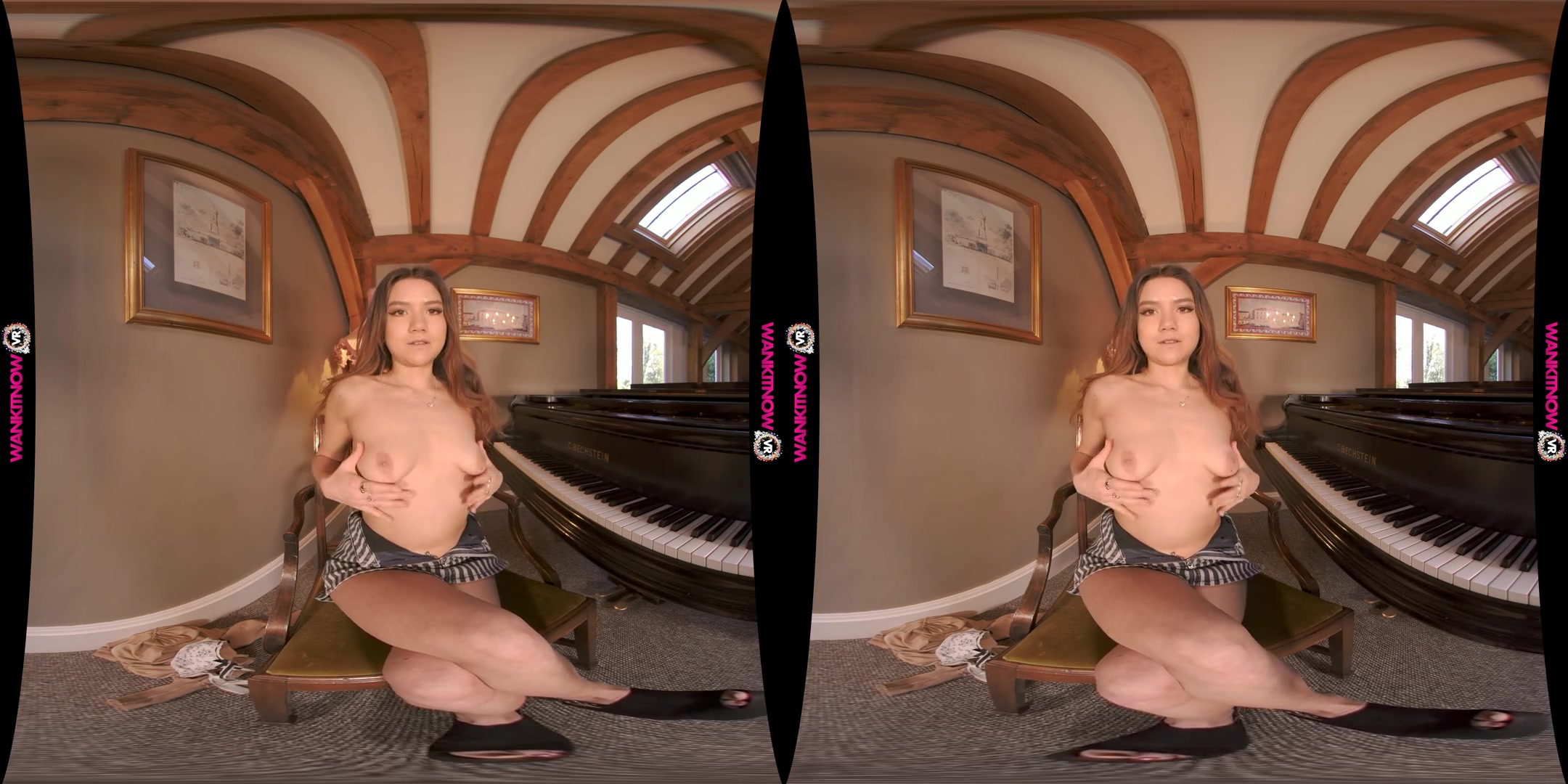 Horny Company - Sexy Piano Lesson with a teen 18+ Goddess