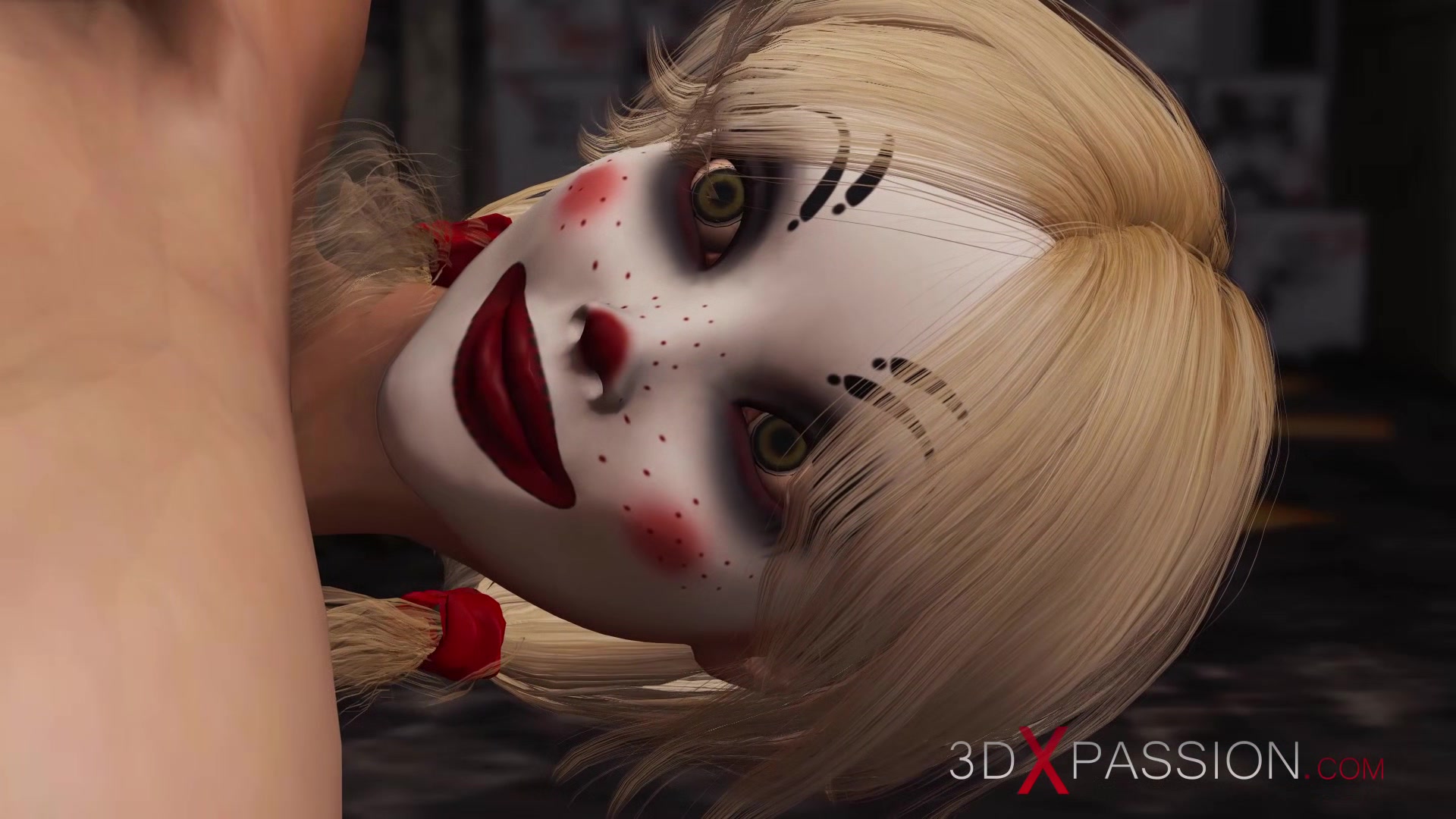 Joker fucks hard a hot sexy blonde in abandone room
