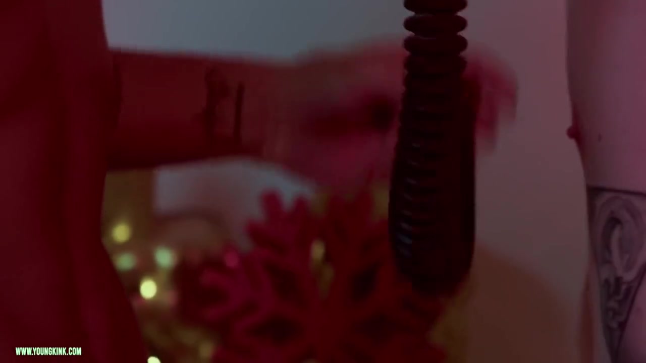 Oli Smith, Andy Vegas And Kay Foxood In Xmas Bdsm With Sub Twink And Fetishist Gas Mask And Spanking