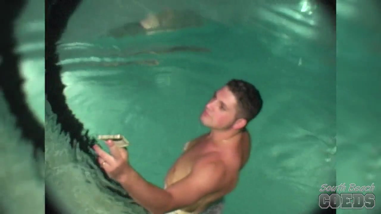 Late Night Hotel Swimming Pool Skinny Dipping Girls Miami Florida - SouthBeachCoeds