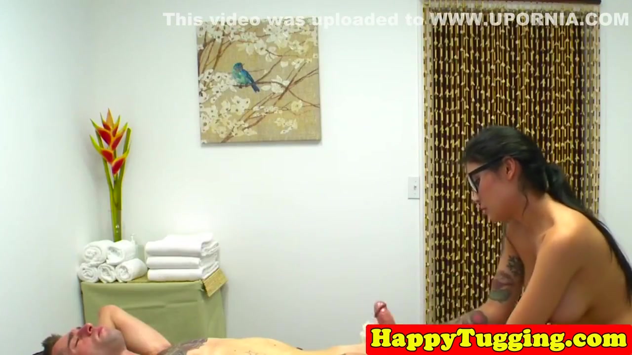 Gorgeous Oriental Masseuse Tastes Clients Cum