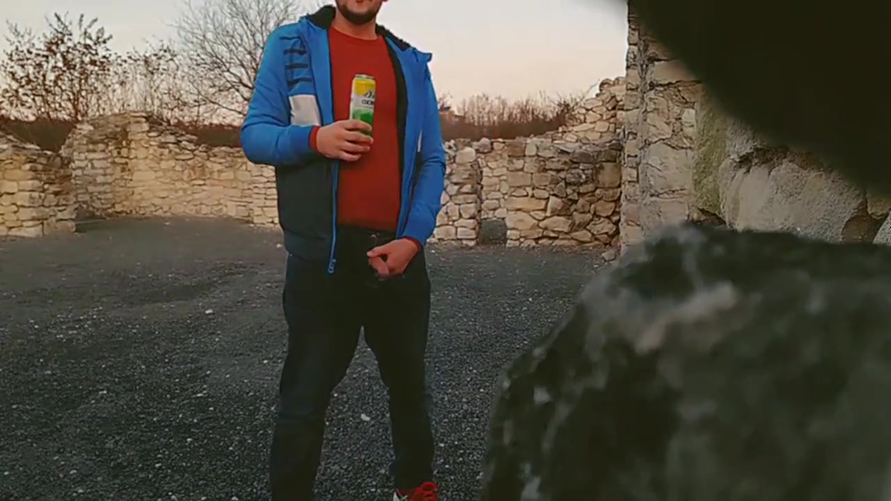 Drinking Beer And Peeing Outdoor 60fps