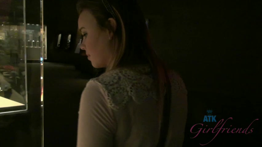 ATKGirlfriends video: Alexis Adams strips down naked right in front of you!