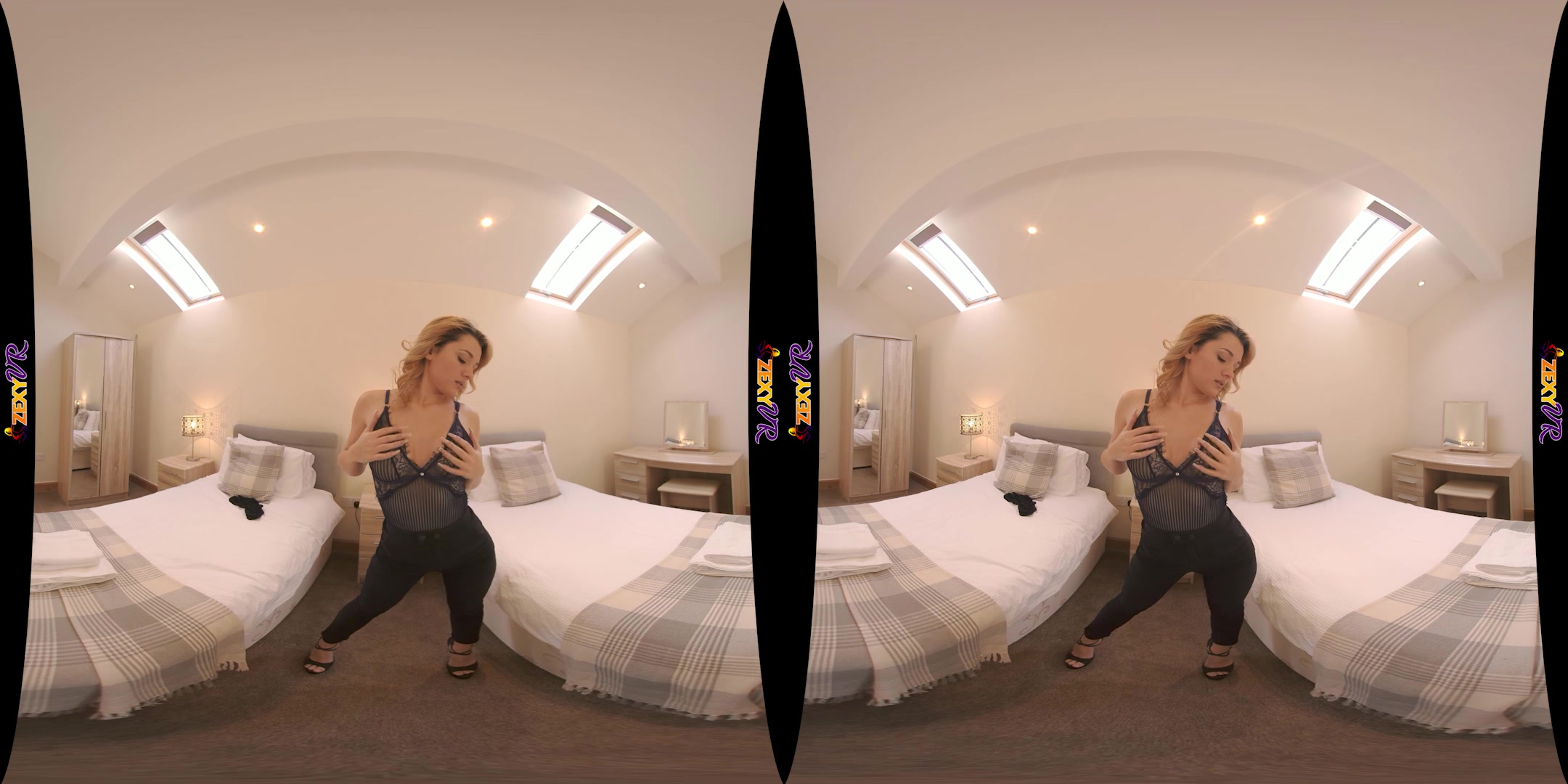 Just Clocked Off featuring Chelsea Essex - ZexyVR