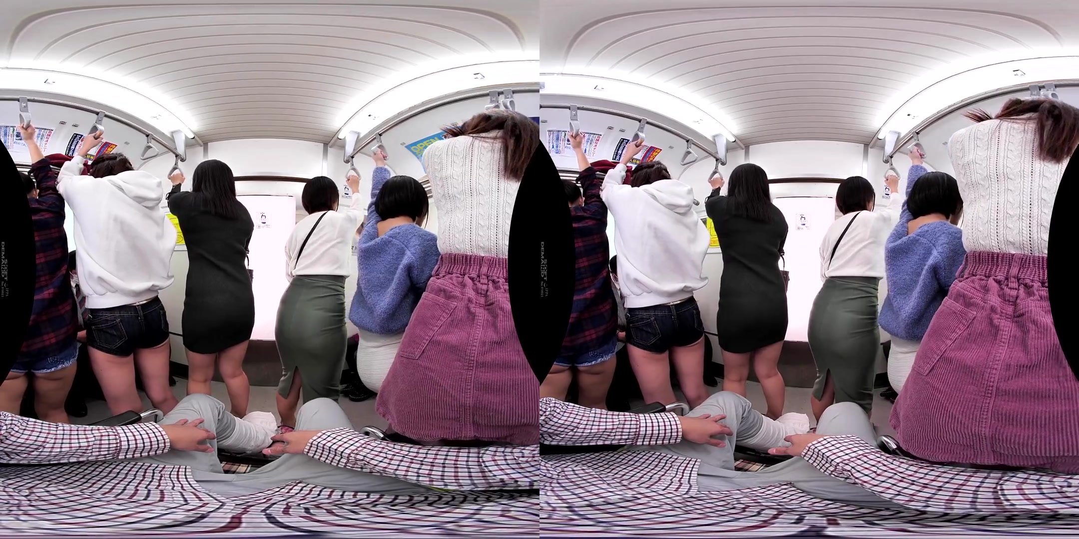 Packed in a Train Car and Surrounded by Nothing but Women! - Public
